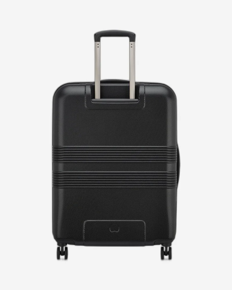 DELSEY Paris  Delsey Flanerie SE 66cm Check In trolley, black, 4 spinner wheels, polycarbonate hard shell, expandable, TSA lock, dual handle, spacious interior, 5-year warranty  | Best Price UAE